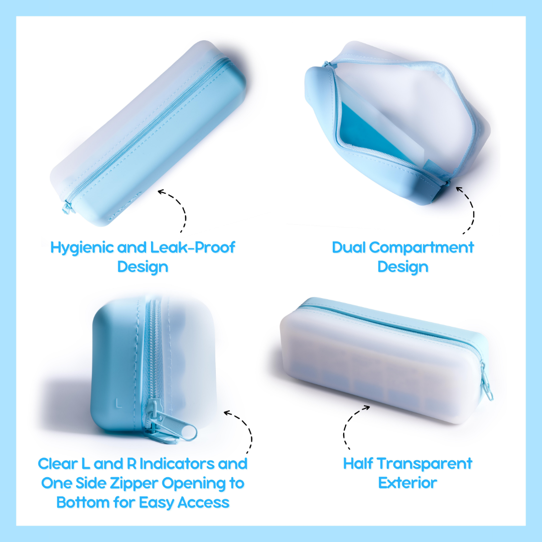 Disposable Daily Contact Lens Travel Case Organizer - Storage up to 30 lenses