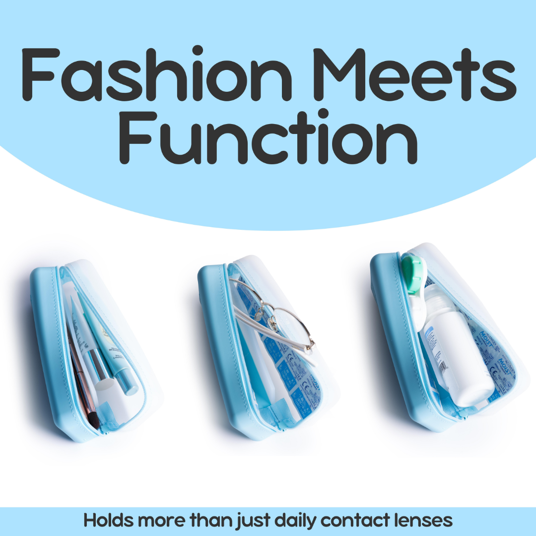 Disposable Daily Contact Lens Travel Case Organizer - Storage up to 30 lenses