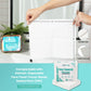 Disposable Face Towel Travel Case with 15 Count XL Refillable Towels