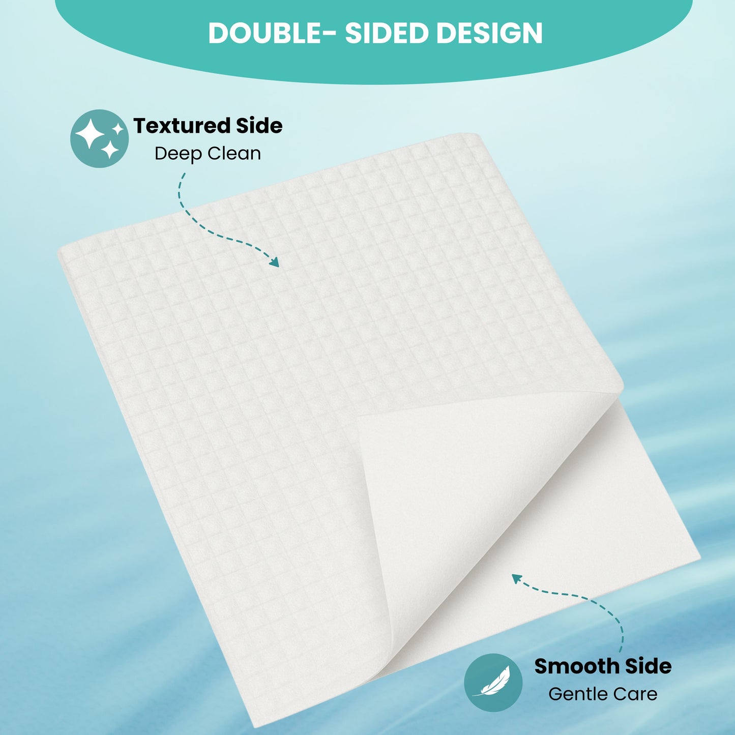 Disposable Face Towel Travel Pack – XL 10"×12" 15 Towels Per Pack (3 Packs)