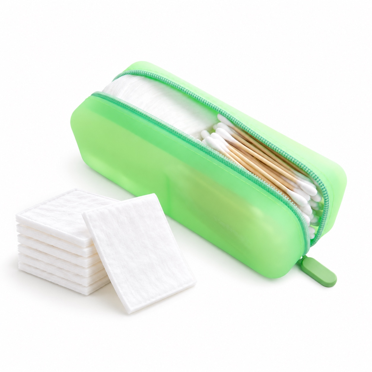 Travel Qtip Holder & Cotton Pad Travel Case