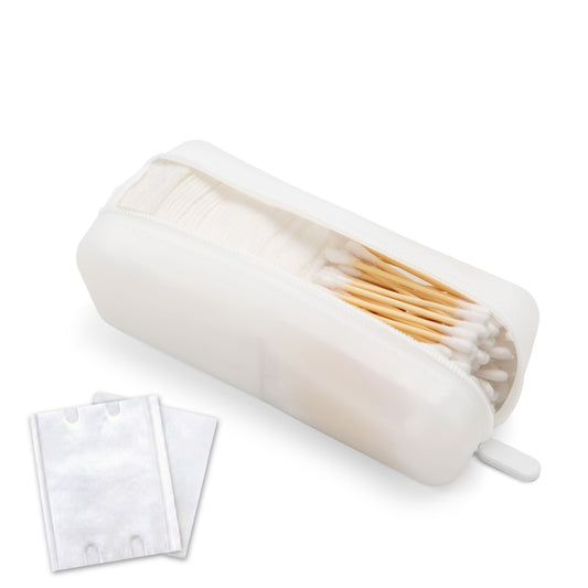 Cotton Pad & Swab 2-in-1 Portable Travel Case