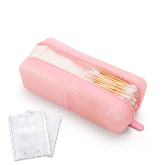 Cotton Pad & Swab 2-in-1 Portable Travel Case