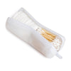 container for cotton rounds, q tip travel holder, qtip travel holder, 