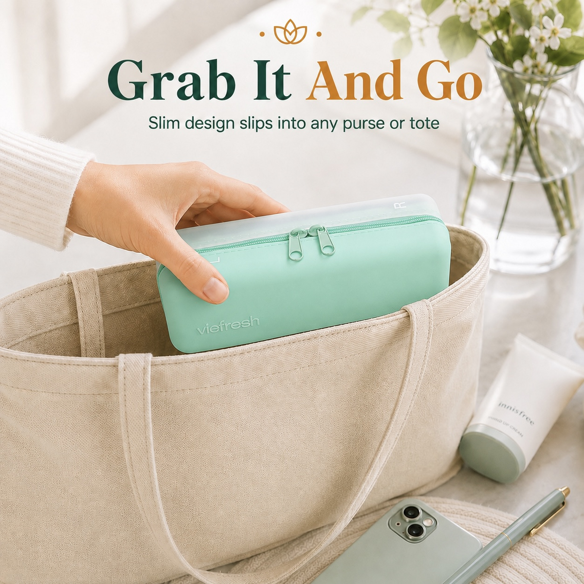 Daily Contact Lens Travel Holder & Storage Container