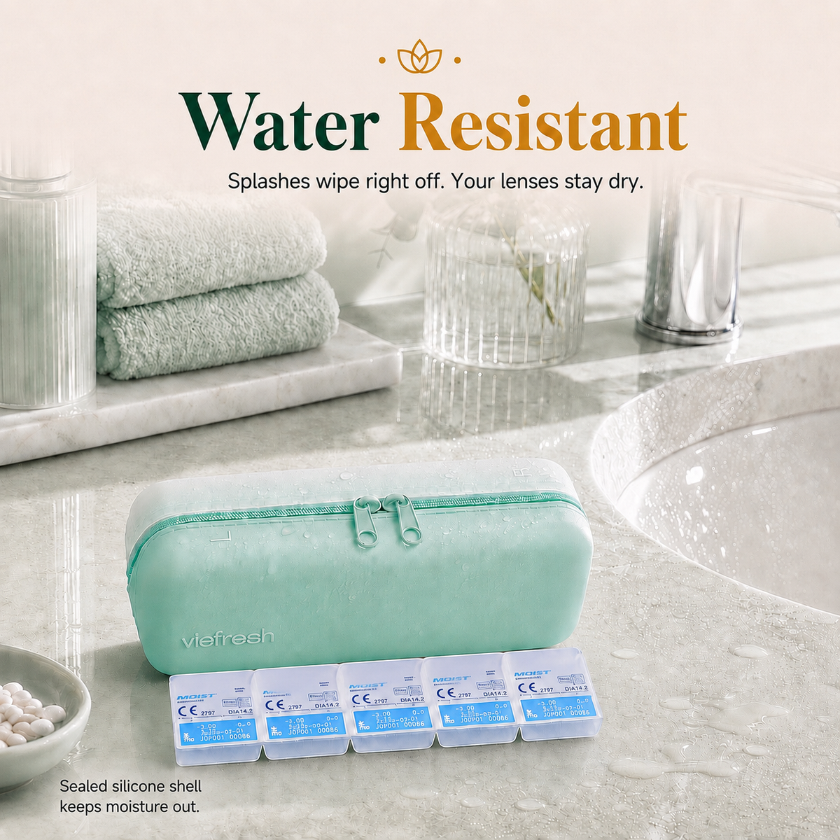 Daily Contact Lens Travel Holder & Storage Container