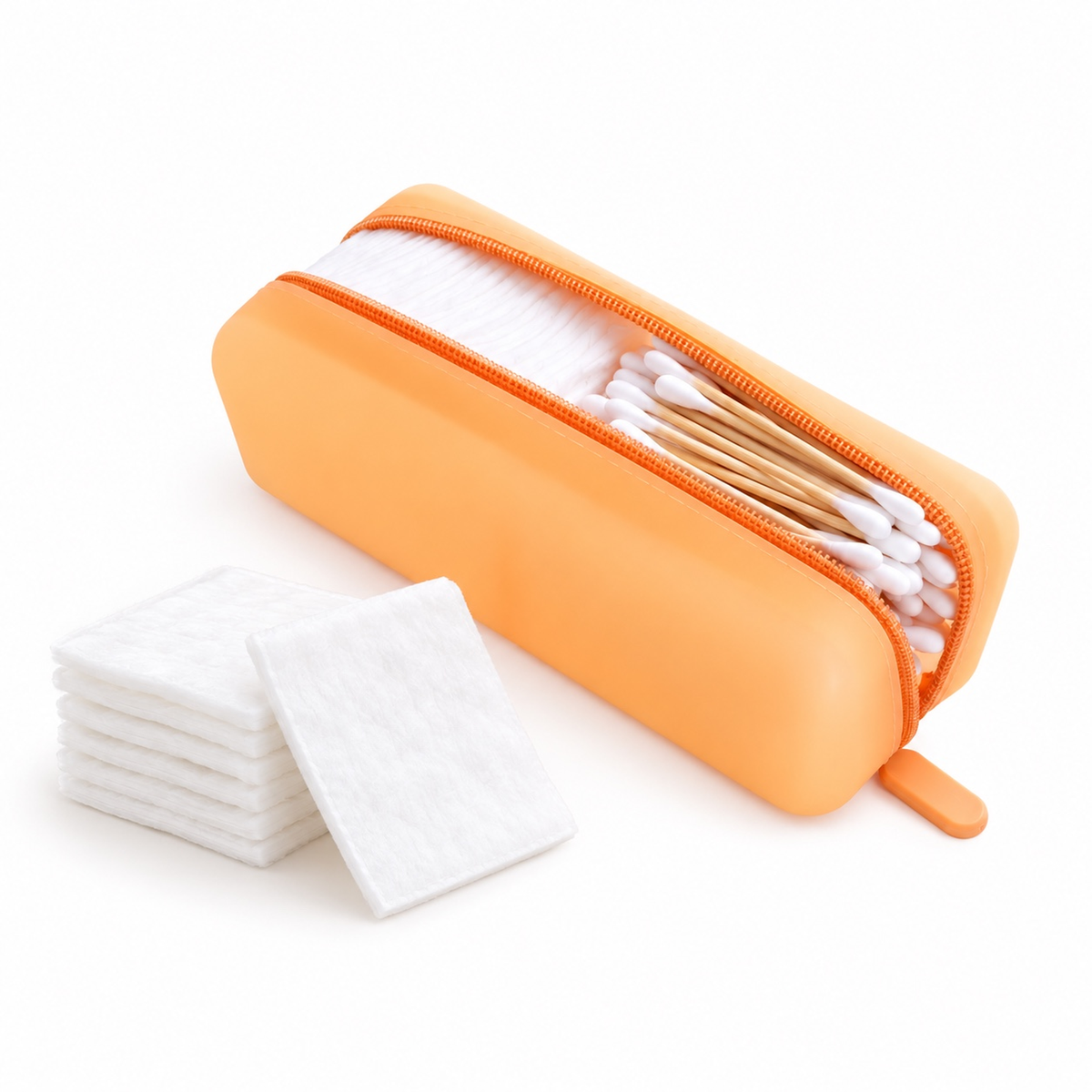 Travel Qtip Holder & Cotton Pad Travel Case