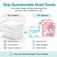 Disposable Face Towel Holder & Travel Storage Case with 15 Count XL Refillable Towels