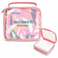 Disposable Face Towel Holder & Travel Storage Case with 15 Count XL Refillable Towels