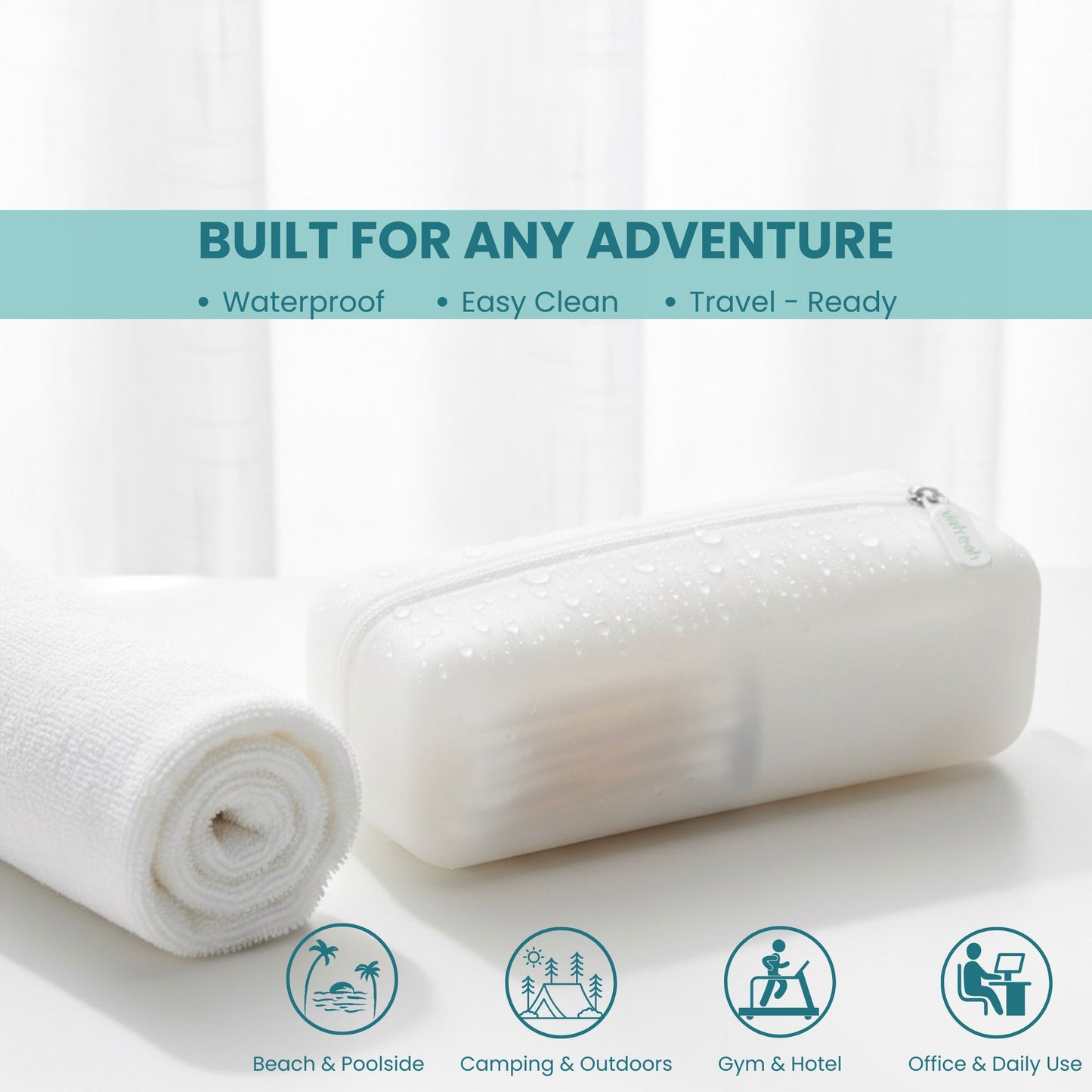 Cotton Pad & Swab 2-in-1 Portable Travel Case