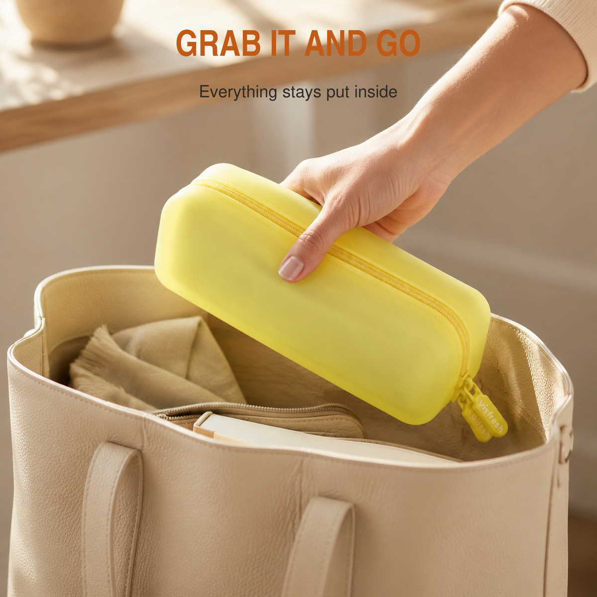 Travel Qtip Holder & Cotton Pad Travel Case