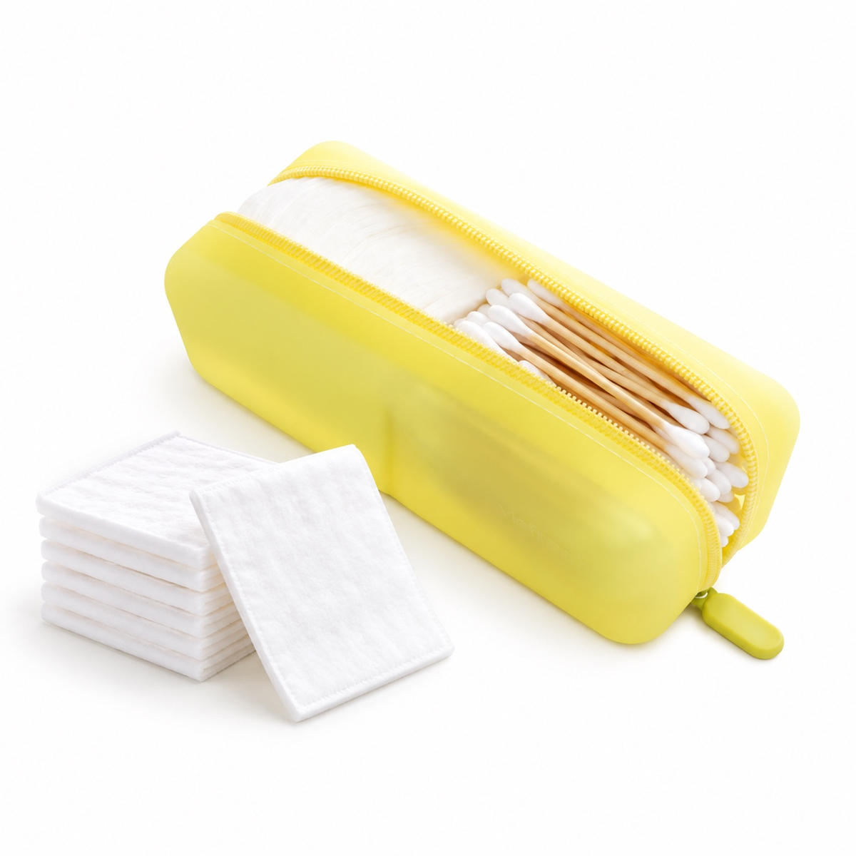Travel Qtip Holder & Cotton Pad Travel Case